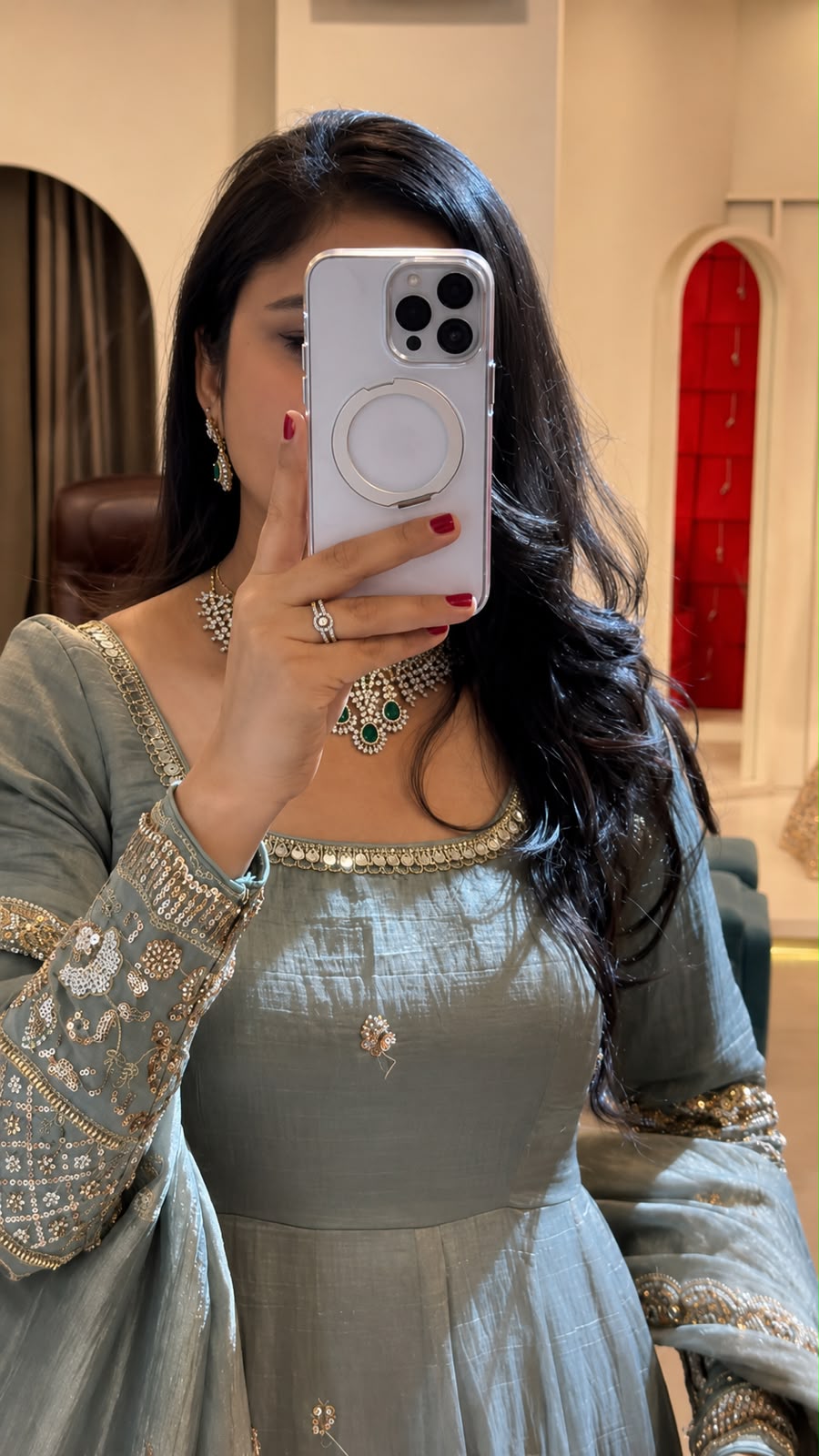 SSR 550 Grey in Crunchy Silk Embroidery Work & Lace Work Gown . Special Price ₹2799. Delivery 4-6 Working Days. Shop now. | Gowns, Bollywood Gowns, Creative Gowns, Designer Gowns, Embroidered Gowns, Party Wear Gowns