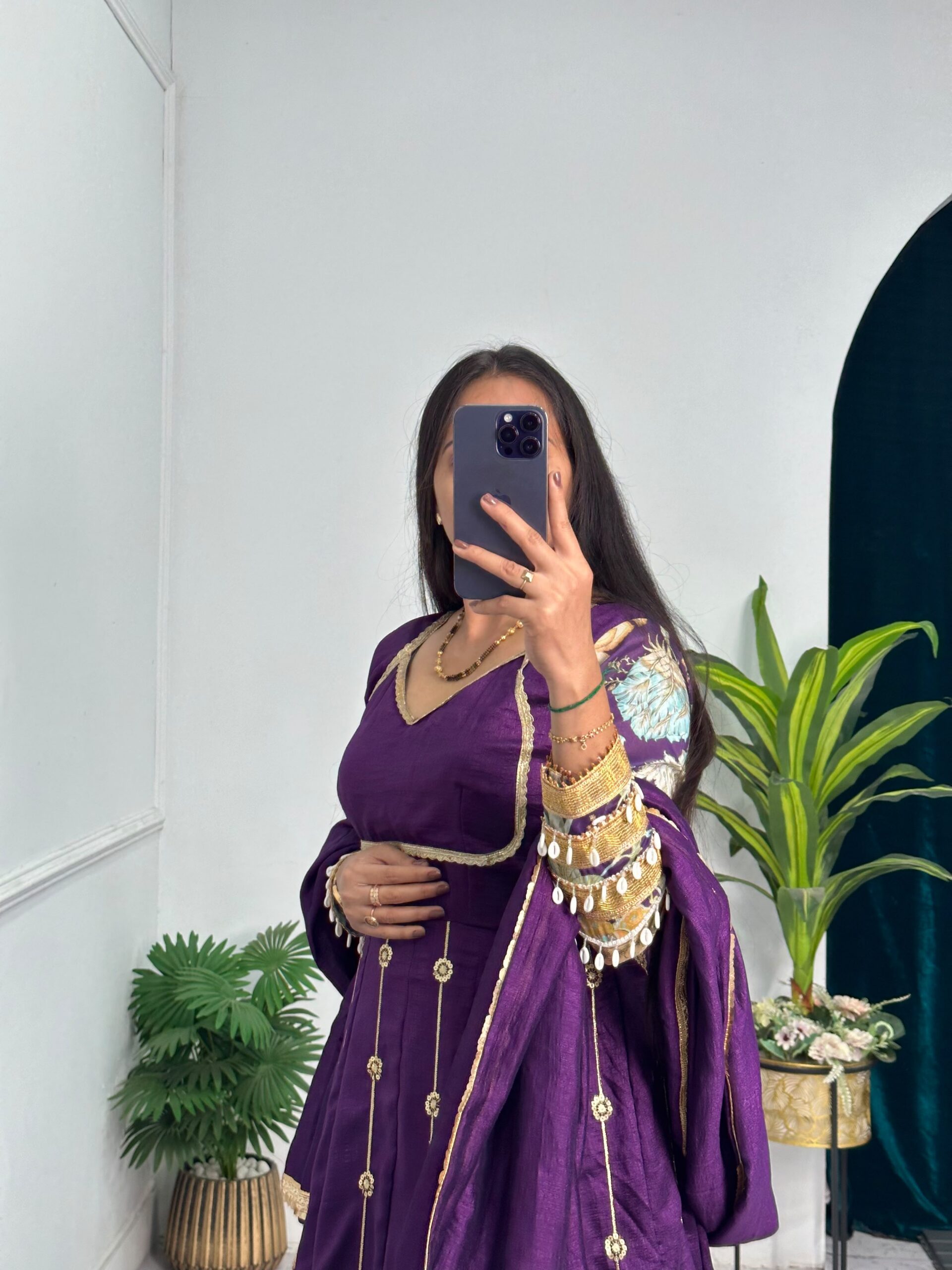 ST 1039 in Purple Blooming Vichitra Zari Work & Embroidery Work Gown . Festive Deal ₹2399. Delivery 4-6 Working Days. Shop now. | Gowns, Bollywood Gowns, Creative Gowns, Designer Gowns, Embroidered Gowns, Party Wear Gowns