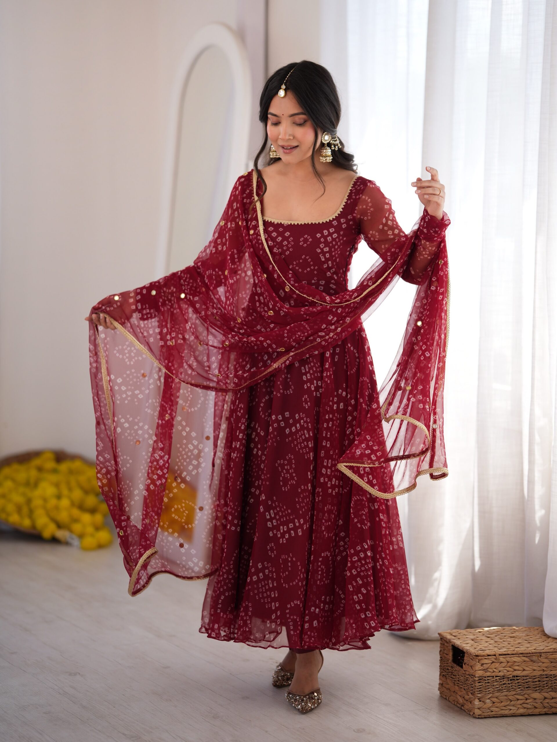 RTC 6063 Maroon Faux Georgette Salwar Suit with Mirror Work & Embroidery Work. Get it for ₹2149. Delivery 4-6 Working Days. Shop now. | Anarkali Suits, Bollywood Anarkali, Creative-Anarkali, Designer Anarkali, Embroidered Anarkali, Party Wear Anarkali
