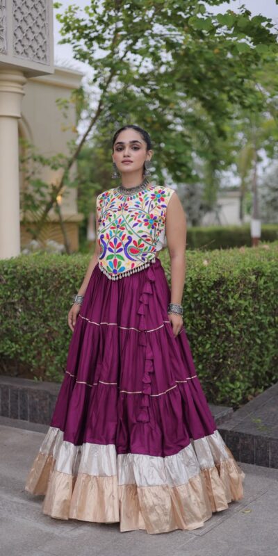 KA 5071 Wine Color Rayon Embroidery Work & Cowrie Work Lehenga Choli . Grab it for ₹2849. Delivery 4-6 Working Days. Shop now. | Lehenga, Bollywood Lehenga, Creative Lehenga, Designer Lehenga, Embroidered Lehenga, Party Wear Lehenga