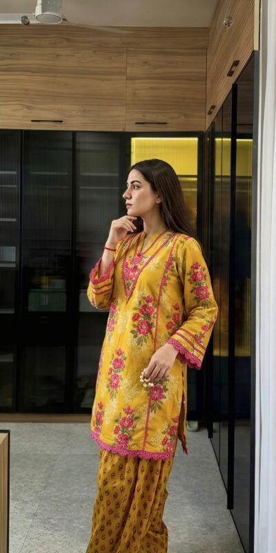 NSR 909 Yellow Color Natural Crep Salwar Suit with Digital Print. Get it for ₹1999. Delivery 4-6 Working Days. Online Shop now. | Jump Suits, Salwar suit, Casual Suits, Creative suits, Designer Suits, Palazzo Suits, Party Wear Suits, Patiala Suits, Straight Suits