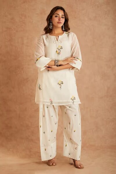 MF 513 in White Cotton Silk Digital Print & Embroidery Work Salwar Suit . Festive Deal ₹2149. Delivery 4-6 Working Days. Shop now. | Jump Suits, Salwar suit, Casual Suits, Creative suits, Designer Suits, Palazzo Suits, Party Wear Suits, Patiala Suits, Straight Suits
