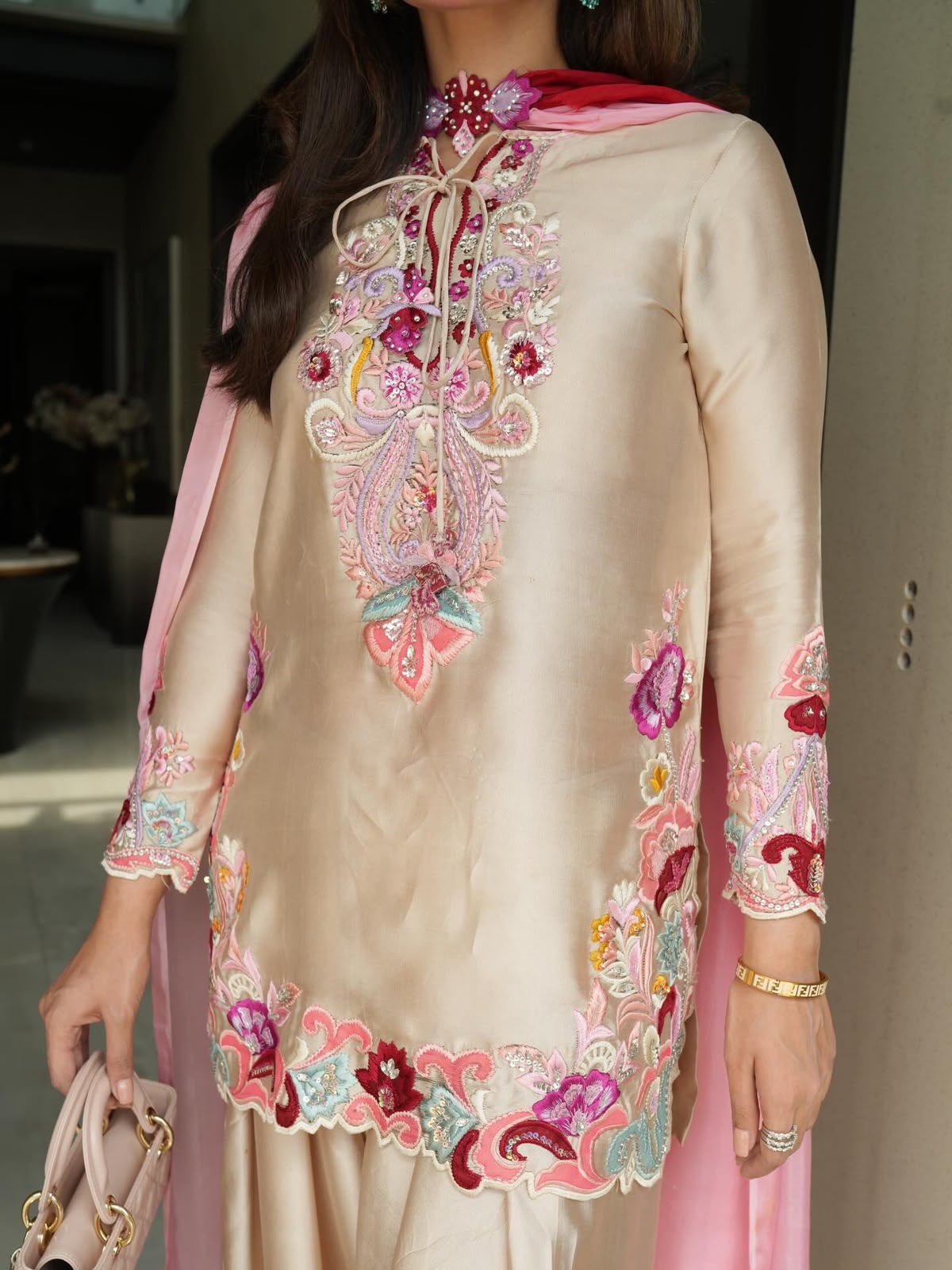 SR 1714 in Cream Embroidery Work Salwar Suit Natural Satin. Introductory Price ₹2149. Delivery 4-6 Working Days. Shop now. | Jump Suits, Salwar suit, Casual Suits, Creative suits, Designer Suits, Palazzo Suits, Party Wear Suits, Patiala Suits, Straight Suits