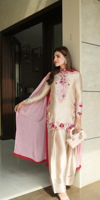 SR 1714 in Cream Embroidery Work Salwar Suit Natural Satin. Introductory Price ₹2149. Delivery 4-6 Working Days. Shop now. | Jump Suits, Salwar suit, Casual Suits, Creative suits, Designer Suits, Palazzo Suits, Party Wear Suits, Patiala Suits, Straight Suits