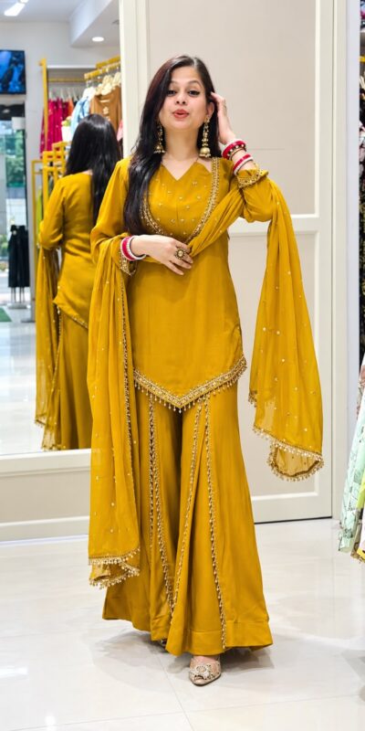 JF 054 Mustered Color Roman Silk Salwar Suit with Embroidery Work. Available at ₹2399 only. Delivery 4-6 Working Days. Shop now. | Jump Suits, Salwar suit, Casual Suits, Creative suits, Designer Suits, Palazzo Suits, Party Wear Suits, Patiala Suits, Straight Suits