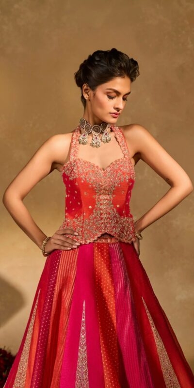 BB 85 Orange Shiny Chinon Silk Sequence Work Lehenga Choli Perfect for Wedding, Party, Ganesh Chaturthi, Baby Shower, Makar Affordable Price ₹2999. /- | Lehenga, Bollywood Lehenga, Creative Lehenga, Designer Lehenga, Embroidered Lehenga, Party Wear Lehenga