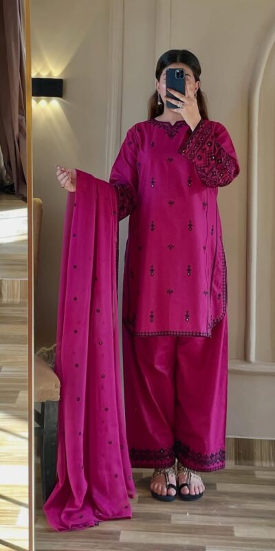 JF 047 Pink Rayon Salwar Suit with Embroidery Work & Thread Embroidery. Best Price ₹2099. Delivery 4-6 Working Days. Shop now. | Jump Suits, Salwar suit, Casual Suits, Creative suits, Designer Suits, Palazzo Suits, Party Wear Suits, Patiala Suits, Straight Suits