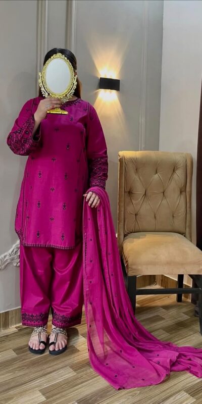 JF 047 Pink Rayon Salwar Suit with Embroidery Work & Thread Embroidery. Best Price ₹2099. Delivery 4-6 Working Days. Shop now. | Jump Suits, Salwar suit, Casual Suits, Creative suits, Designer Suits, Palazzo Suits, Party Wear Suits, Patiala Suits, Straight Suits