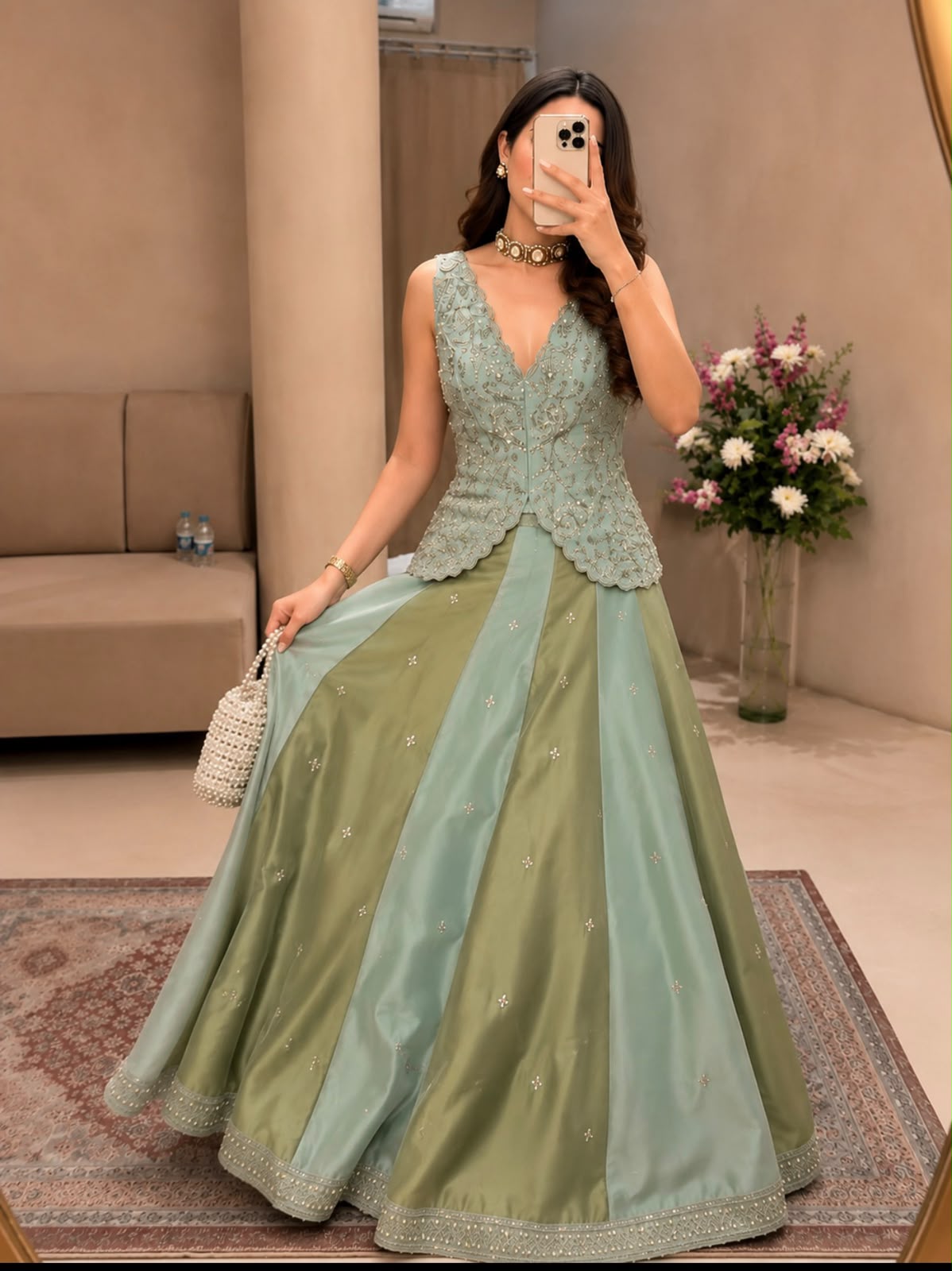 BB 84 Pista Shiny Chinon Silk Sequence Work Lehenga Choli Perfect for Wedding, Party, Ganesh Chaturthi, Baby Shower, Makar Affordable Price ₹2899. /- | Lehenga, Bollywood Lehenga, Creative Lehenga, Designer Lehenga, Embroidered Lehenga, Party Wear Lehenga