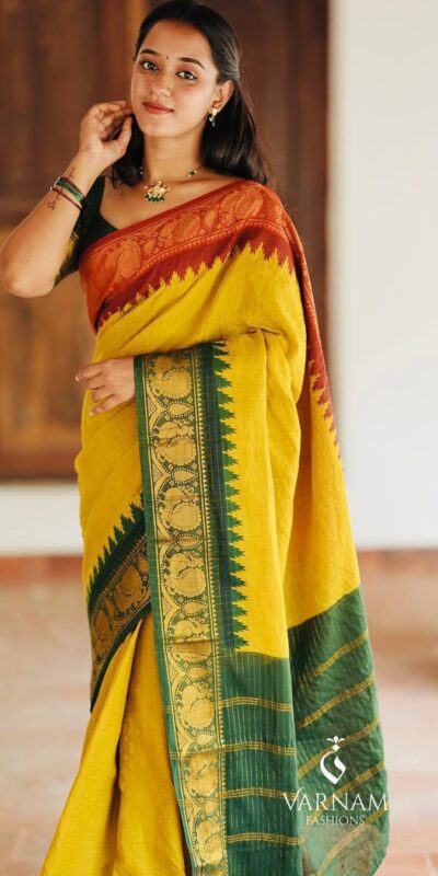 KP 6058 Yellow Soft Lichi Silk Saree with Lace Work & Lace Border. Introductory Price ₹1749. Delivery 4-6 Working Days. Shop now. | Sarees, Bollywood Sarees, Creative Sarees, Designer Sarees, Embroidered Sarees, Ethnic Saree, Modern Digital sarees, Party Wear Sarees
