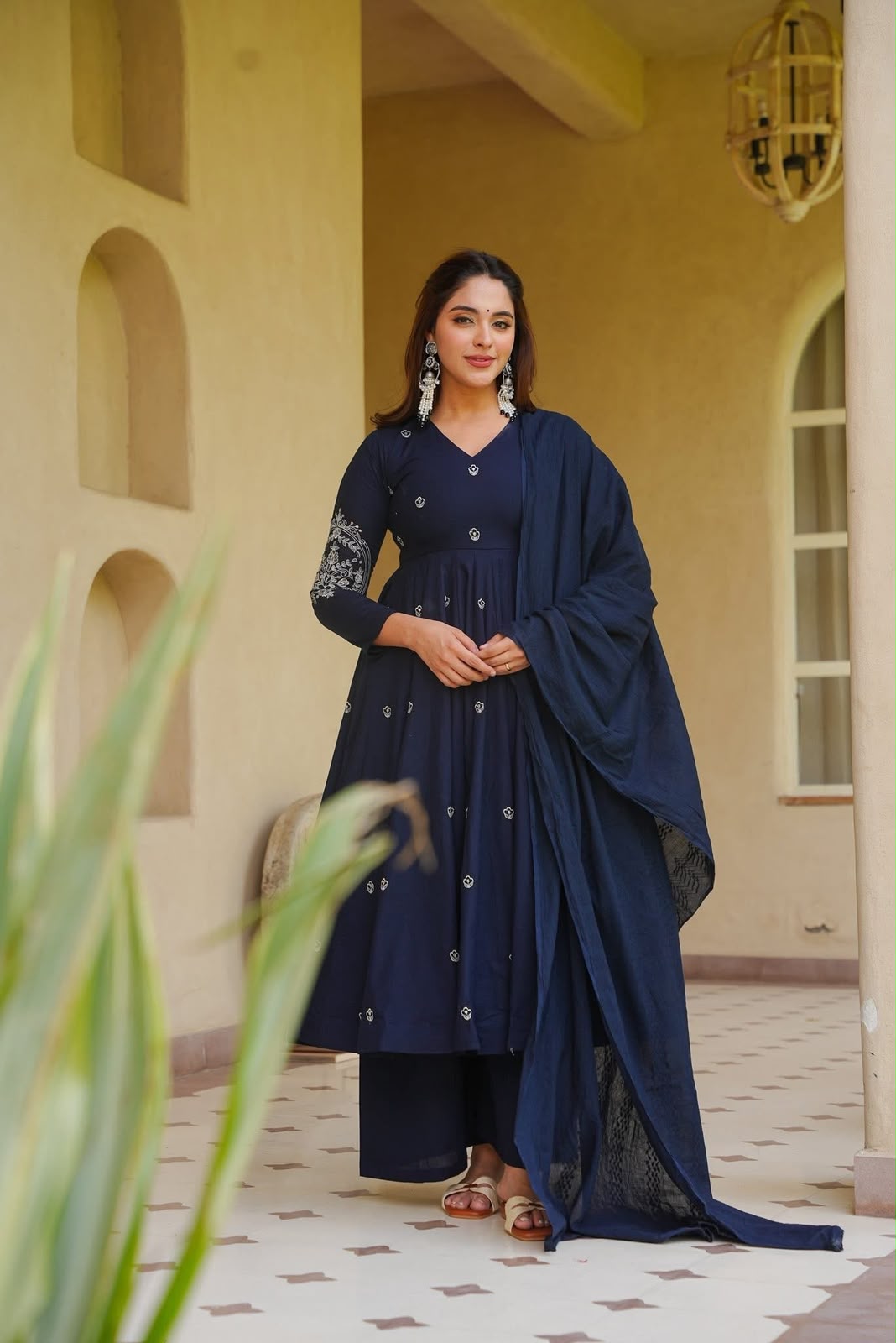 NF 1288 Navy Blue Colour Roman Silk Salwar Suit with Embroidery Work. Best Price ₹2399. Delivery 4-6 Working Days. Online Shop now. | Anarkali Suits, Bollywood Anarkali, Creative-Anarkali, Designer Anarkali, Embroidered Anarkali, Party Wear Anarkali