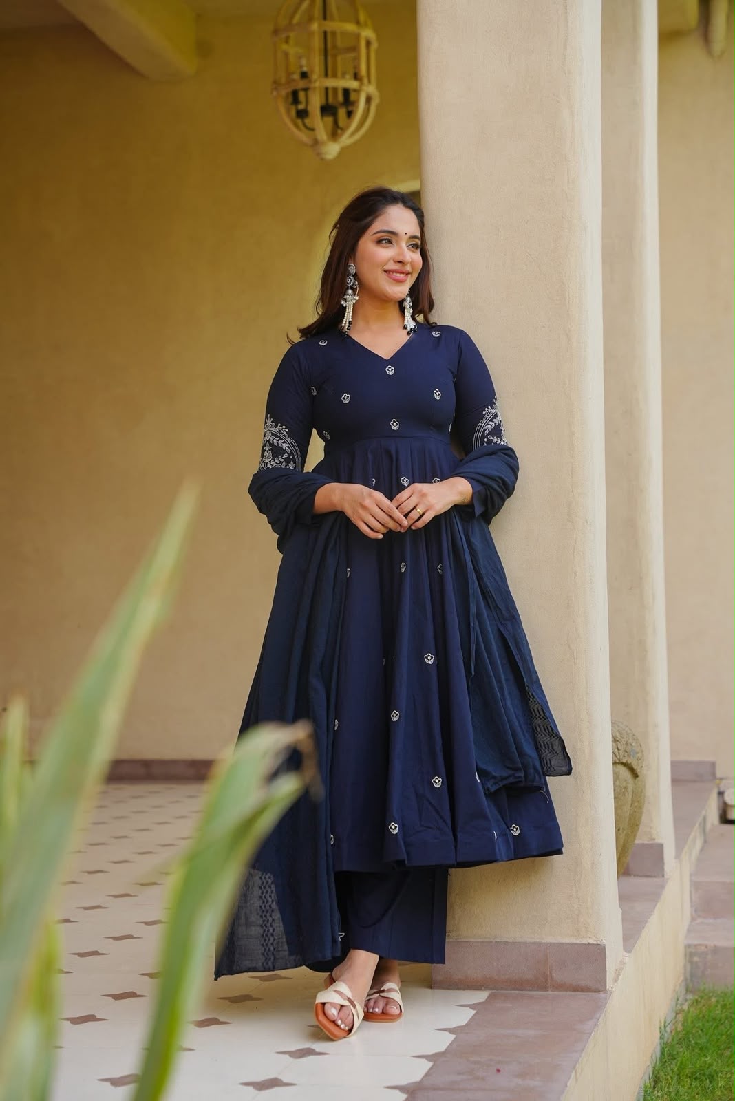 NF 1288 Navy Blue Colour Roman Silk Salwar Suit with Embroidery Work. Best Price ₹2399. Delivery 4-6 Working Days. Online Shop now. | Anarkali Suits, Bollywood Anarkali, Creative-Anarkali, Designer Anarkali, Embroidered Anarkali, Party Wear Anarkali
