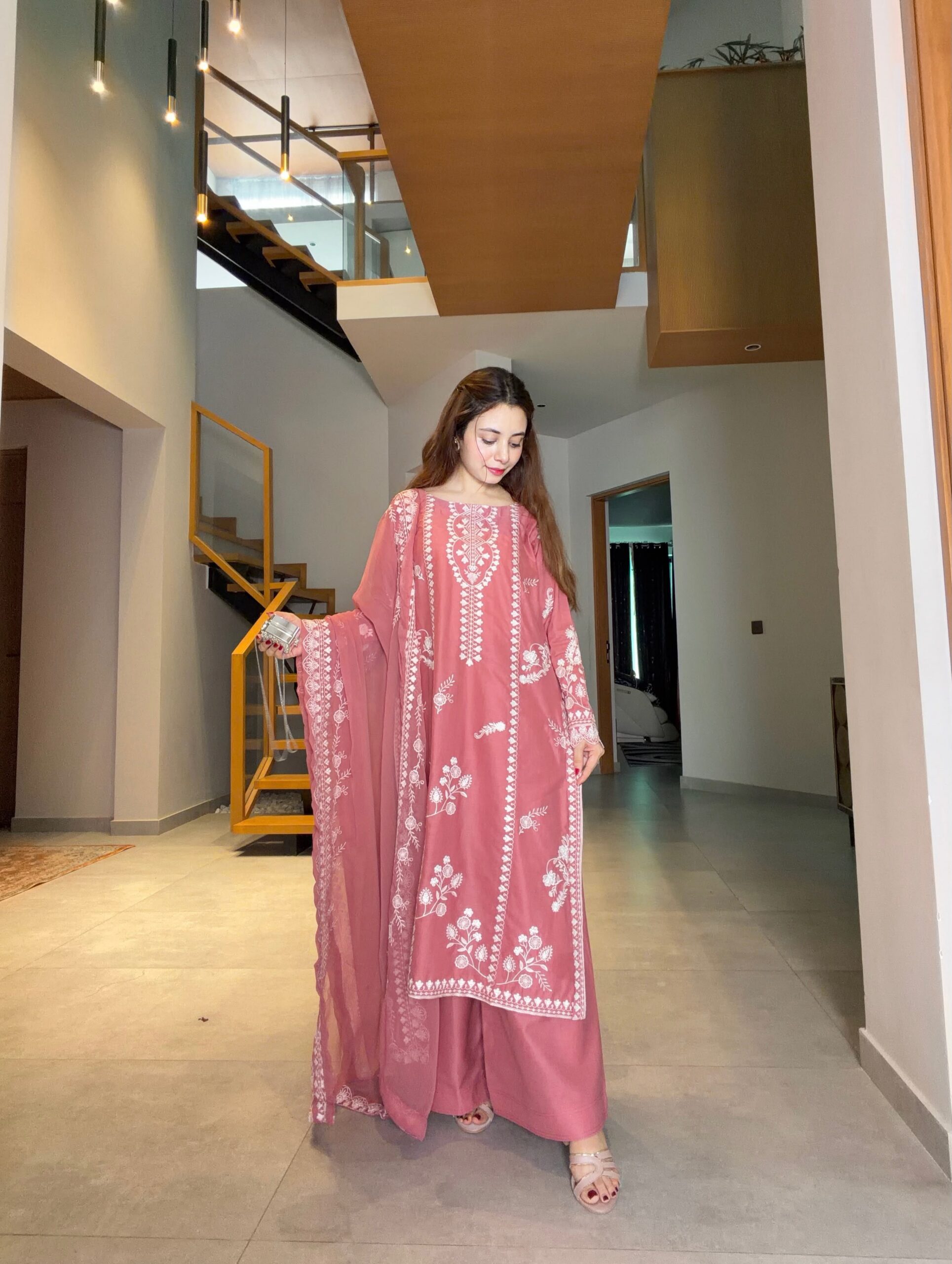 LG 2151 Peach Mul Chanderi Salwar Suit with Embroidery Work & Sequins Work. Festive Deal ₹2399. Delivery 4-6 Working Days. Shop nowp | Jump Suits, Salwar suit, Casual Suits, Creative suits, Designer Suits, Palazzo Suits, Party Wear Suits, Patiala Suits, Straight Suits
