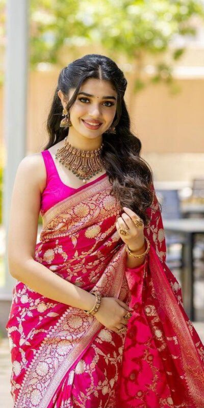 KP 6016 Pink Color Soft Lichi Silk Jacquard On All Over Saree Casual, Party Wear, Wedding, Events Etc. Expected Delivery 4-6 Working Days @1549/- | Sarees, Bollywood Sarees, Creative Sarees, Designer Sarees, Embroidered Sarees, Ethnic Saree, Modern Digital sarees, Party Wear Sarees