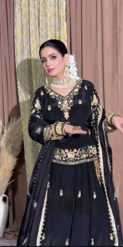 MD 3039 Black in Color Natural Crepe Embroidery Work Salwar Suit . Affordable Price ₹2399. Delivery 4-6 Working Days. Shop now. | Jump Suits, Salwar suit, Casual Suits, Creative suits, Designer Suits, Palazzo Suits, Party Wear Suits, Patiala Suits, Straight Suits
