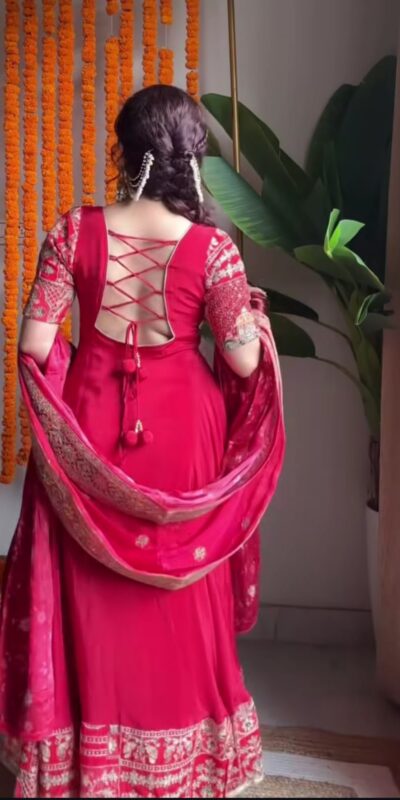 NF 1276 Pink in Color Natural Crepe Embroidery Work Anarkali Suit . Affordable Price ₹3049. Delivery 4-6 Working Days. Shop now. | Anarkali Suits, Bollywood Anarkali, Creative-Anarkali, Designer Anarkali, Embroidered Anarkali, Party Wear Anarkali