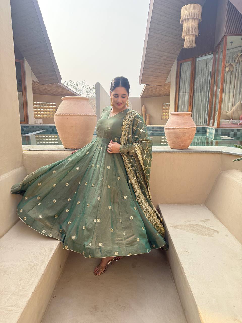 MD 3086 Pista Moss Fendy Salwar Suit Perfect for Wedding, Party, Baby Shower, Engagement, Bridal Wear – . Get it for ₹2849. Delivery 4-6 Working Days. | Anarkali Suits, Bollywood Anarkali, Creative-Anarkali, Designer Anarkali, Embroidered Anarkali, Party Wear Anarkali
