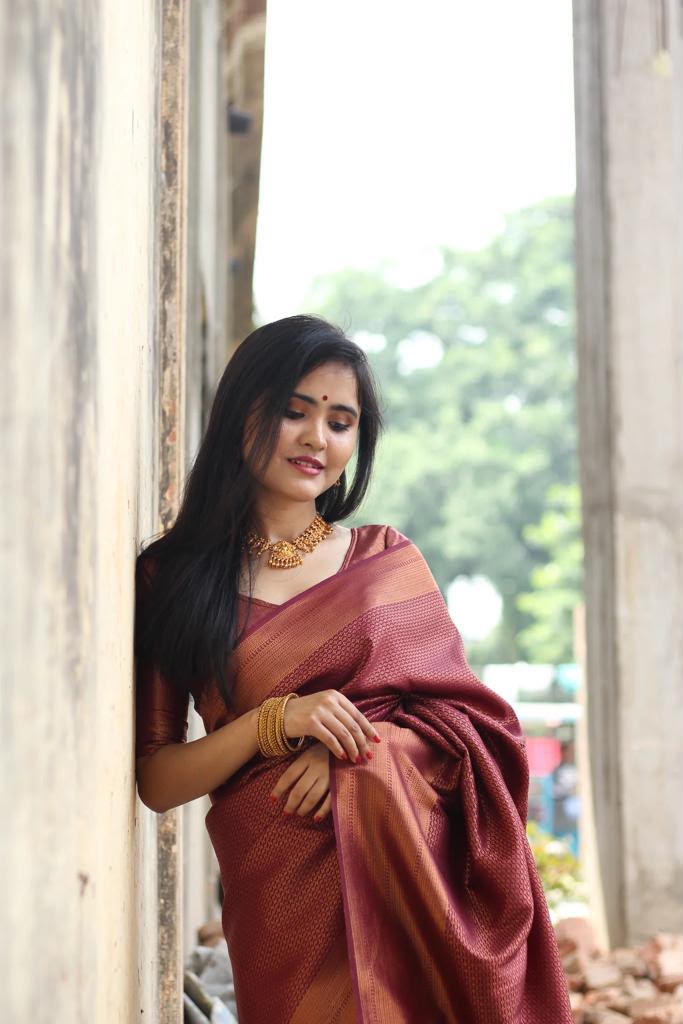 KPR 172 Maroon Soft Lichi Silk Cloth. With Lace Work & Lace Border Saree . Grab it for ₹1549. Delivery 4-6 Working Days. Shop now. | Sarees, Bollywood Sarees, Creative Sarees, Designer Sarees, Embroidered Sarees, Ethnic Saree, Modern Digital sarees, Party Wear Sarees