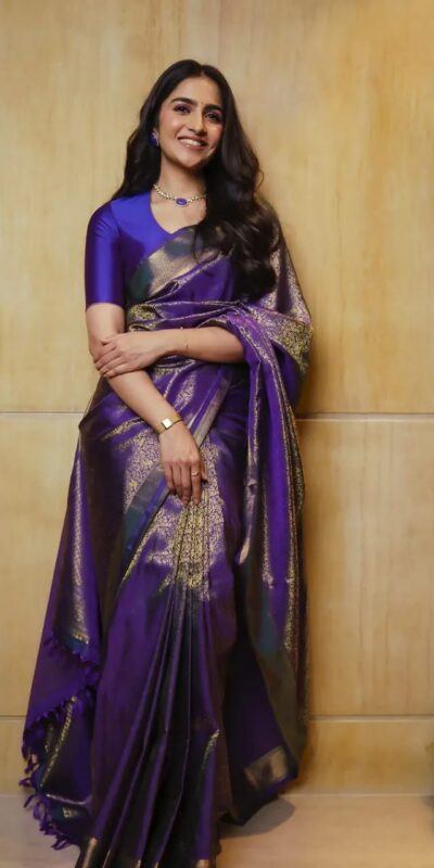 KPR 238 Purple Soft Lichi Silk Cloth. With Lace Work & Lace Border Saree . Grab it for ₹1599. Delivery 4-6 Working Days. Shop now. | Sarees, Bollywood Sarees, Creative Sarees, Designer Sarees, Embroidered Sarees, Ethnic Saree, Modern Digital sarees, Party Wear Sarees