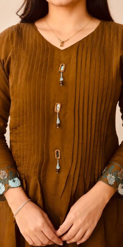 DIVA 181 Brown Mal Chanderi Salwar Suit Perfect for Wedding, Party, Baisakhi, Housewarming, Sangeet – Introductory Price ₹2299. Delivery 4-6 Working D | Jump Suits, Salwar suit, Casual Suits, Creative suits, Designer Suits, Palazzo Suits, Party Wear Suits, Patiala Suits, Straight Suits