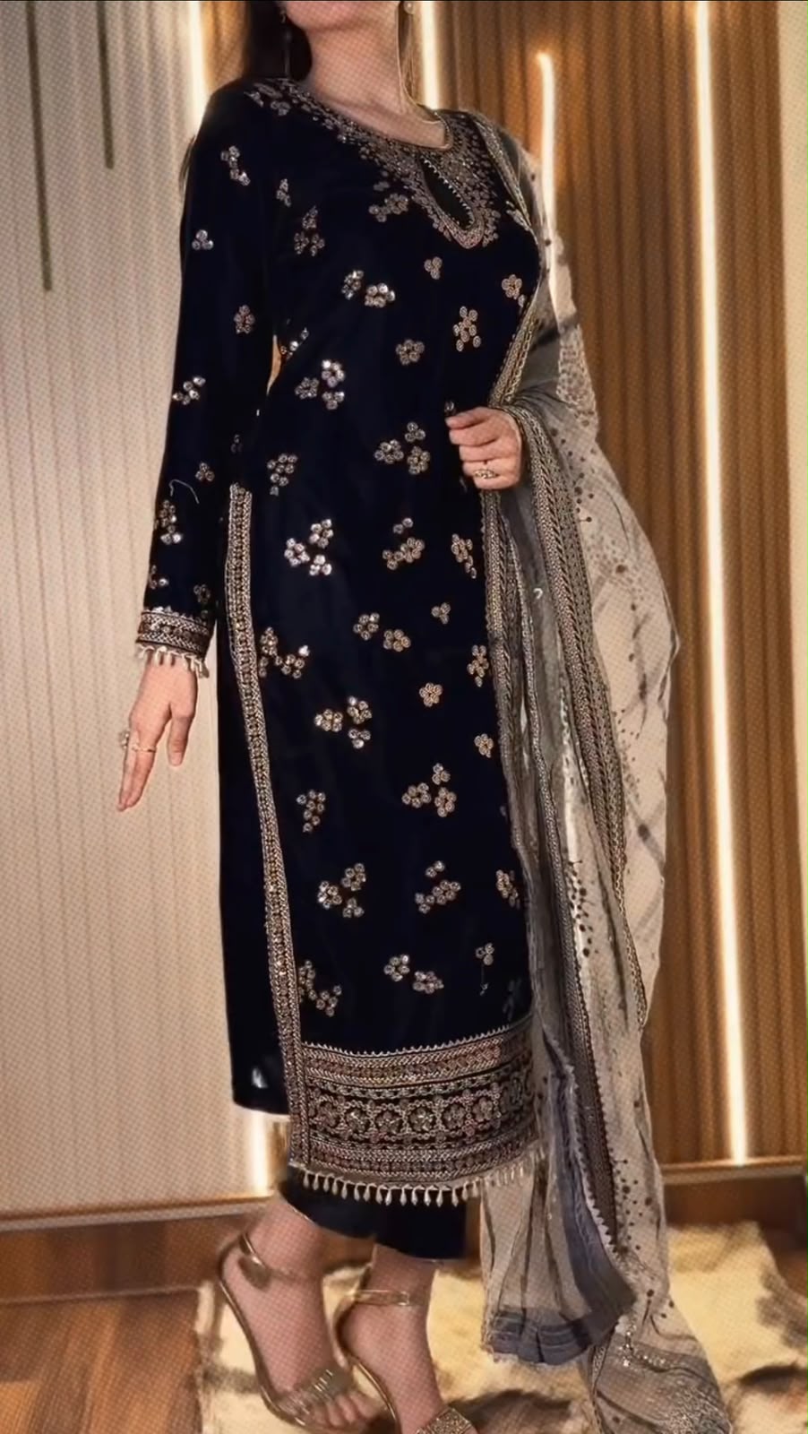 DB 50 Black 9000 Velvet Salwar Suit. Perfect for Wedding, Party, Bridal Wear, Onam, Karwa Chauth – Exclusive Offer ₹2449. Delivery 4-6 Working Days. | Jump Suits, Salwar suit, Casual Suits, Creative suits, Designer Suits, Palazzo Suits, Party Wear Suits, Patiala Suits, Straight Suits