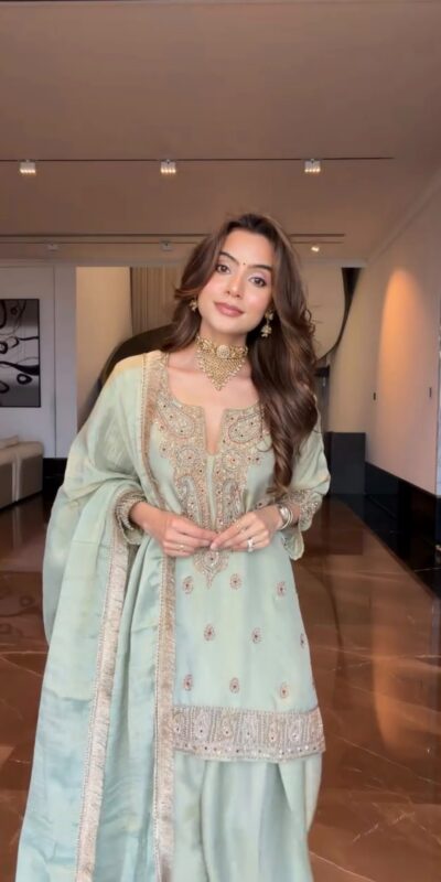 BE 515 Light Pista in Chinon Embroidery Work & Sequins Work Salwar Suit . Special Price ₹2399. Delivery 4-6 Working Days. Shop now. | Jump Suits, Salwar suit, Casual Suits, Creative suits, Designer Suits, Palazzo Suits, Party Wear Suits, Patiala Suits, Straight Suits
