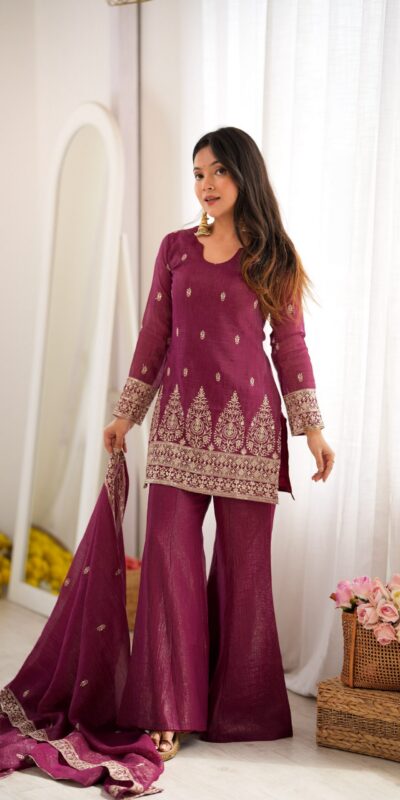 KB 316 Maroon Crunchy Silk Salwar Suit with Embroidery Work. Wedding, Party, Festive, Events Best Price ₹2299. Delivery 4-6 Working Days. Shop now. | Jump Suits, Salwar suit, Casual Suits, Creative suits, Designer Suits, Palazzo Suits, Party Wear Suits, Patiala Suits, Straight Suits