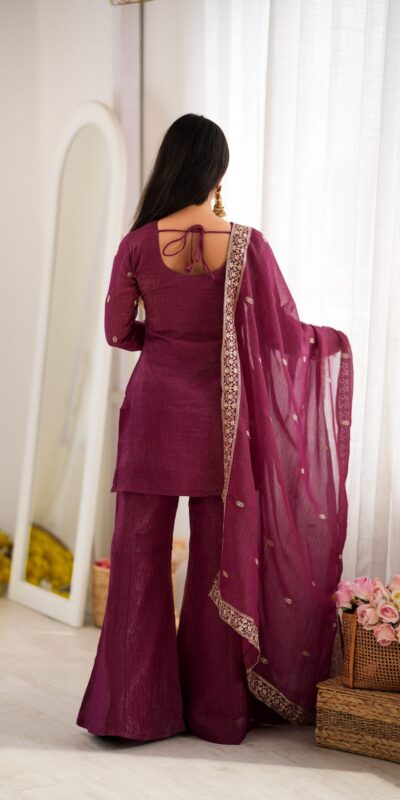 KB 316 Maroon Crunchy Silk Salwar Suit with Embroidery Work. Wedding, Party, Festive, Events Best Price ₹2299. Delivery 4-6 Working Days. Shop now. | Jump Suits, Salwar suit, Casual Suits, Creative suits, Designer Suits, Palazzo Suits, Party Wear Suits, Patiala Suits, Straight Suits