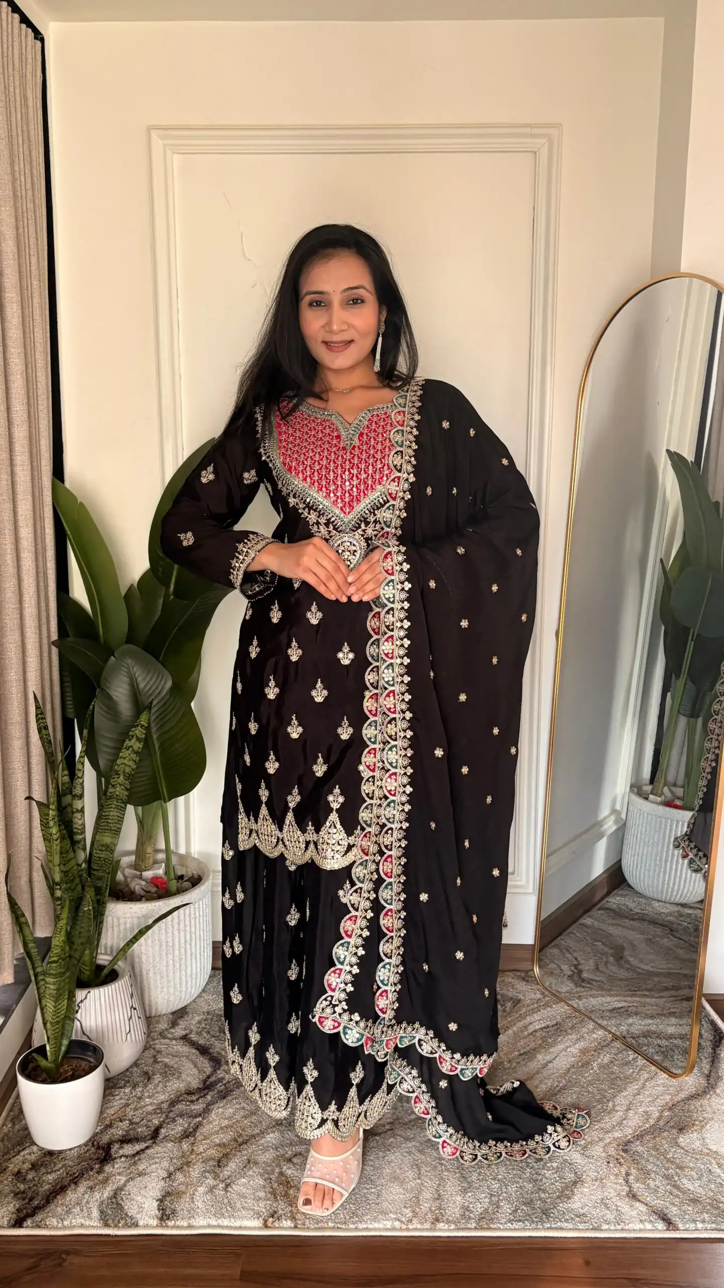 Aglow Black Chinon Embroider Work Salwar Suit | Jump Suits, Salwar suit, Casual Suits, Creative suits, Designer Suits, Palazzo Suits, Party Wear Suits, Patiala Suits, Straight Suits