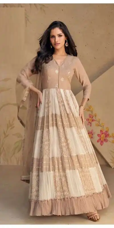 Aglow Cream Fox Georgette Embroider Work Salwar Suit | Jump Suits, Salwar suit, Casual Suits, Creative suits, Designer Suits, Palazzo Suits, Party Wear Suits, Patiala Suits, Straight Suits