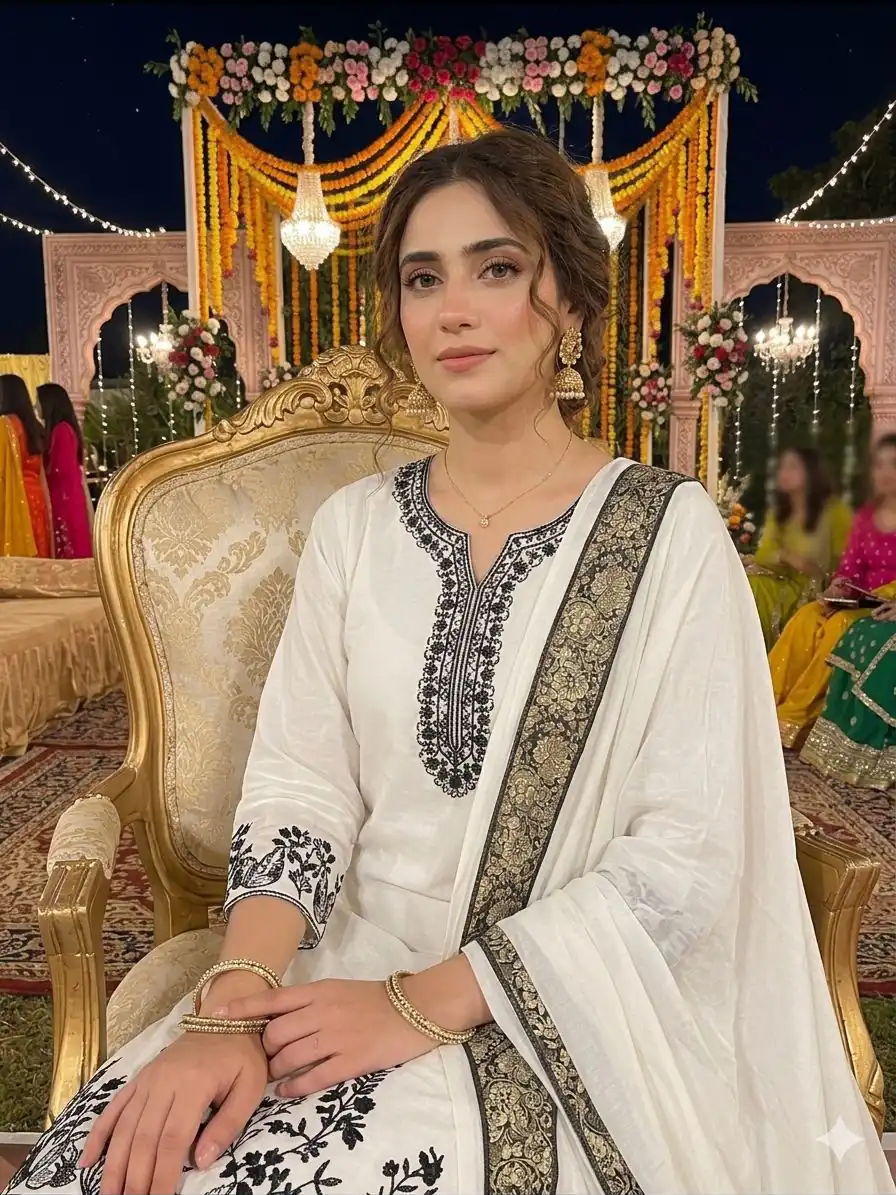 LG 2107 White Rayon Salwar Suit with Embroidery Work & Mirror Work. Grab it for ₹1999. Delivery 4-6 Working Days. Shop now. | Jump Suits, Salwar suit, Casual Suits, Creative suits, Designer Suits, Palazzo Suits, Party Wear Suits, Patiala Suits, Straight Suits