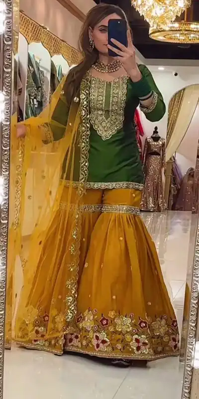 Alluring Green Georgette Embroider Work Salwar Suit | Jump Suits, Salwar suit, Casual Suits, Creative suits, Designer Suits, Palazzo Suits, Party Wear Suits, Patiala Suits, Straight Suits