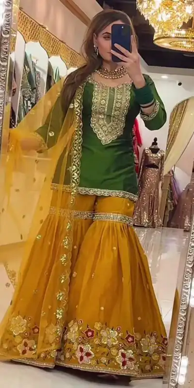 Alluring Green Georgette Embroider Work Salwar Suit | Jump Suits, Salwar suit, Casual Suits, Creative suits, Designer Suits, Palazzo Suits, Party Wear Suits, Patiala Suits, Straight Suits