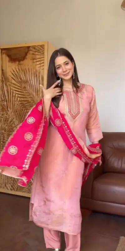 DC 119 Pink Chinon Salwar Suit with Embroidery Work & Digital Print. Festive Deal ₹1899. Delivery 4-6 Working Days. Shop now. | Jump Suits, Salwar suit, Casual Suits, Creative suits, Designer Suits, Palazzo Suits, Party Wear Suits, Patiala Suits, Straight Suits