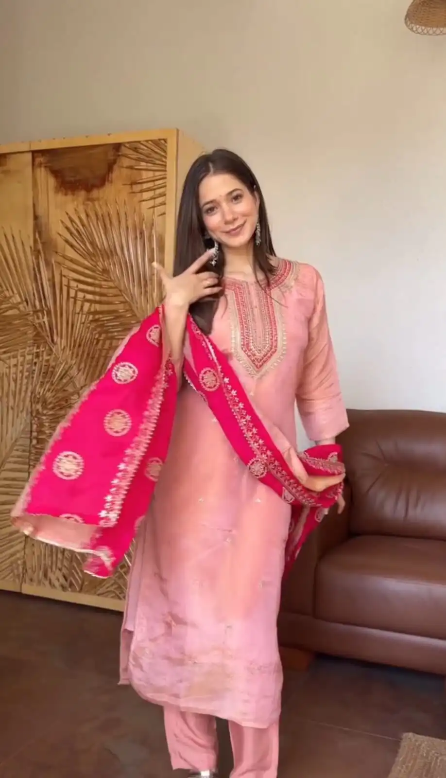 DC 119 Pink Chinon Salwar Suit with Embroidery Work & Digital Print. Festive Deal ₹1899. Delivery 4-6 Working Days. Shop now. | Jump Suits, Salwar suit, Casual Suits, Creative suits, Designer Suits, Palazzo Suits, Party Wear Suits, Patiala Suits, Straight Suits