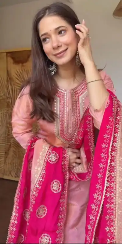 DC 119 Pink Chinon Salwar Suit with Embroidery Work & Digital Print. Festive Deal ₹1899. Delivery 4-6 Working Days. Shop now. | Jump Suits, Salwar suit, Casual Suits, Creative suits, Designer Suits, Palazzo Suits, Party Wear Suits, Patiala Suits, Straight Suits