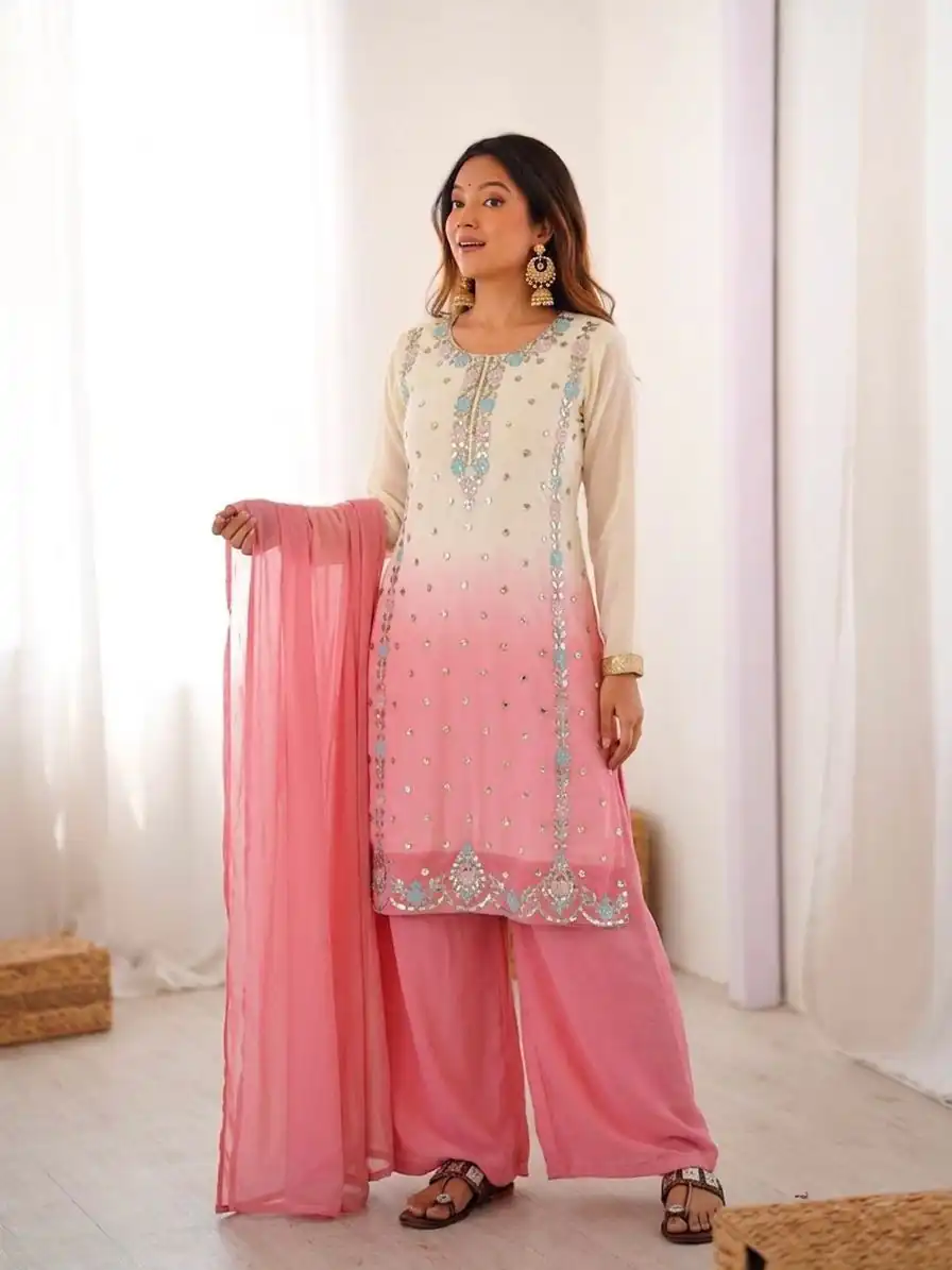 SR 1712 Pink Color Faux Georgette Salwar Suit with Designer Work. Affordable Price ₹1999. Delivery 4-6 Working Days. Shop now. | Jump Suits, Salwar suit, Casual Suits, Creative suits, Designer Suits, Palazzo Suits, Party Wear Suits, Patiala Suits, Straight Suits