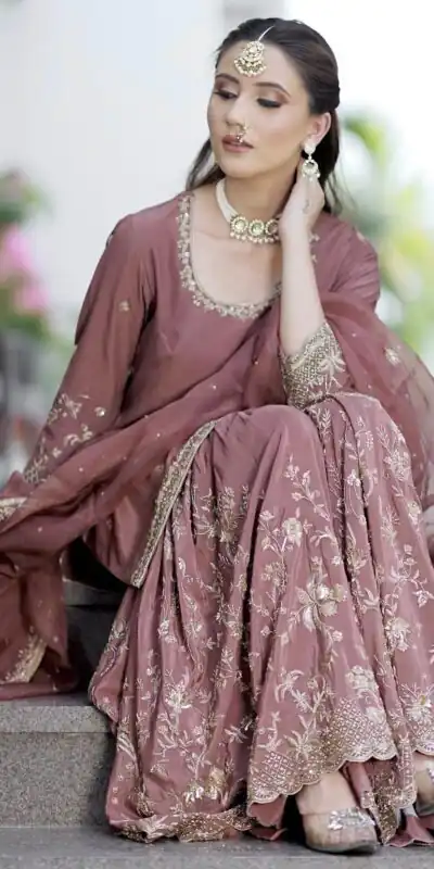 Angelic Onion Chinon Silk Embroider Work Salwar Suit | Jump Suits, Salwar suit, Casual Suits, Creative suits, Designer Suits, Palazzo Suits, Party Wear Suits, Patiala Suits, Straight Suits