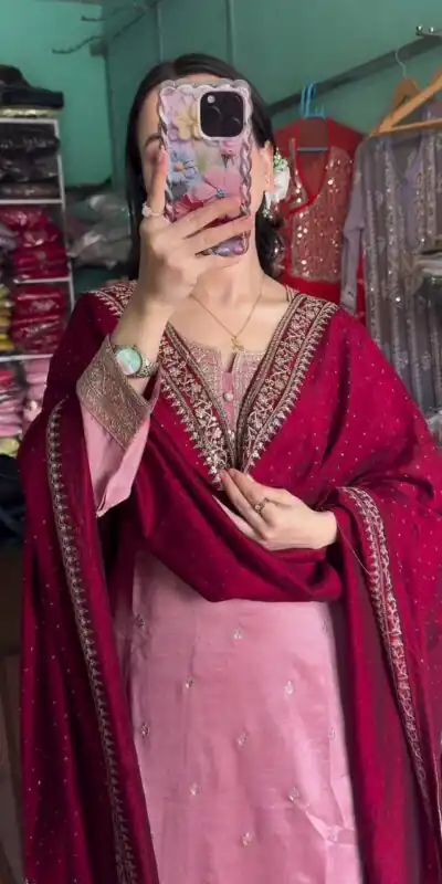 Baby Pink Chinon Lace Embroidery Work Salwar Suit | Jump Suits, Tops & Bottoms, Track Suits, Salwar suit, Casual Suits, Creative suits, Designer Suits, Palazzo Suits, Party Wear Suits, Patiala Suits, Straight Suits, Trendy Wear
