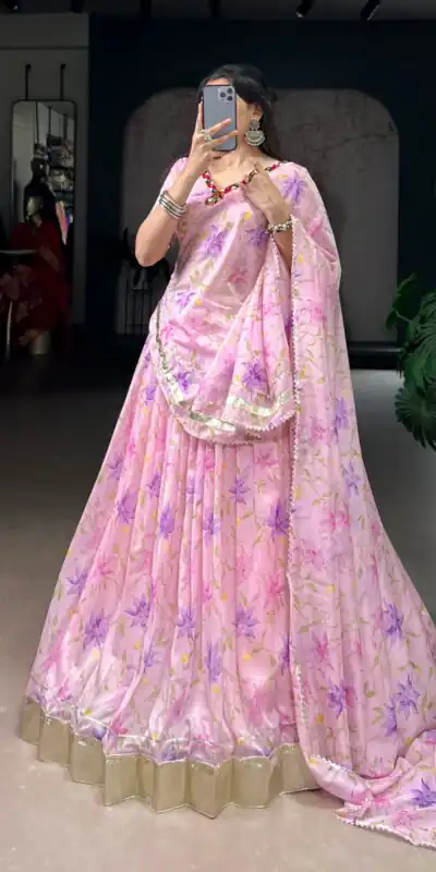 Baby Pink Tabby Embossed Print Lehenga Choli | Lehenga, Bollywood Lehenga, Creative Lehenga, Designer Lehenga, Embroidered Lehenga, Party Wear Lehenga