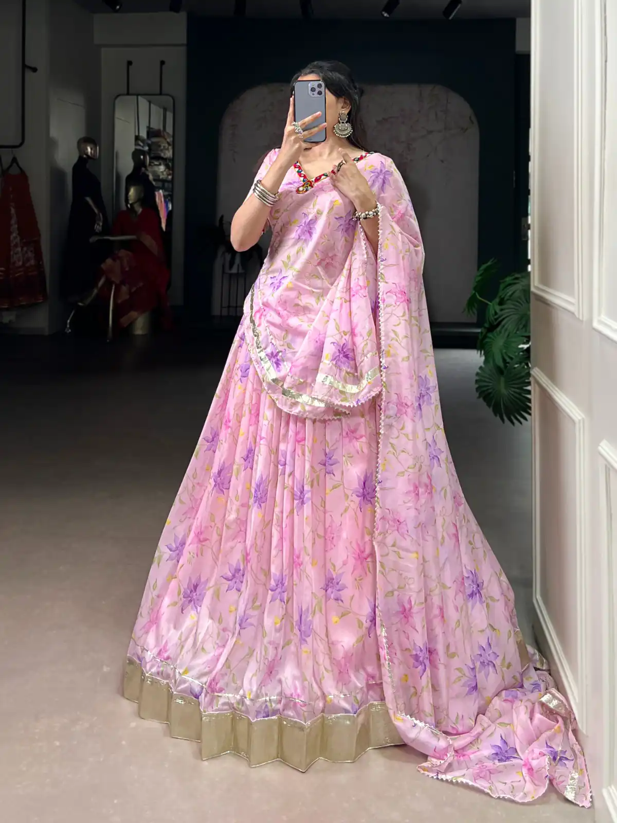 Baby Pink Tabby Embossed Print Lehenga Choli | Lehenga, Bollywood Lehenga, Creative Lehenga, Designer Lehenga, Embroidered Lehenga, Party Wear Lehenga