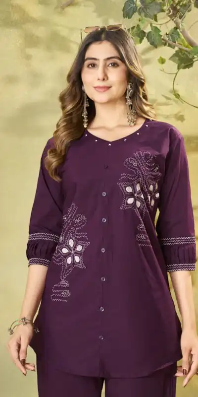 DIVA 162 Wine Color Cotton Kurti with Printed Designer Work. Exclusive Offer ₹1749. Delivery 4-6 Working Days. Online Shop now. | Kurti, Bollywood Kurti, Creative Kurtis, Designer Kurti, Party Wear Kurti, Selfie Kurti