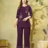 DIVA 162 Wine Color Cotton Kurti with Printed Designer Work. Exclusive Offer ₹1749. Delivery 4-6 Working Days. Online Shop now. | Kurti, Bollywood Kurti, Creative Kurtis, Designer Kurti, Party Wear Kurti, Selfie Kurti