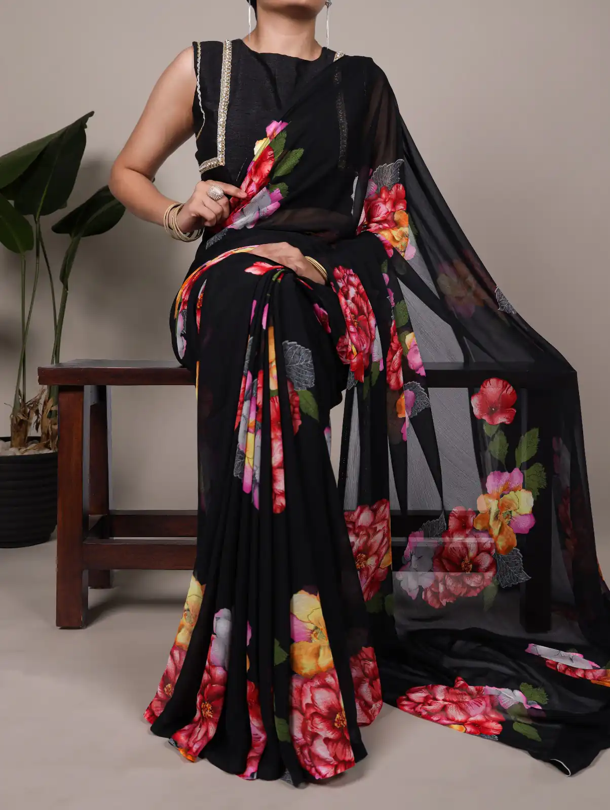 Black Chiffon Lace Work Saree | Sarees, Bollywood Sarees, Creative Sarees, Designer Sarees, Embroidered Sarees, Ethnic Saree, Modern Digital sarees, Party Wear Sarees