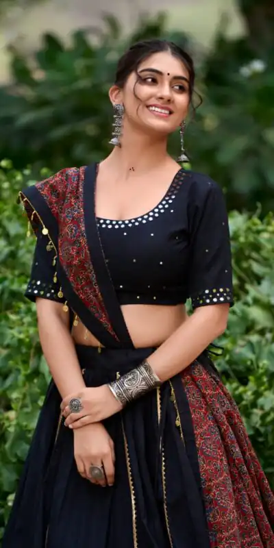 Black Cotton Plain Lehenga Choli | Lehenga, Bollywood Lehenga, Creative Lehenga, Designer Lehenga, Embroidered Lehenga, Party Wear Lehenga