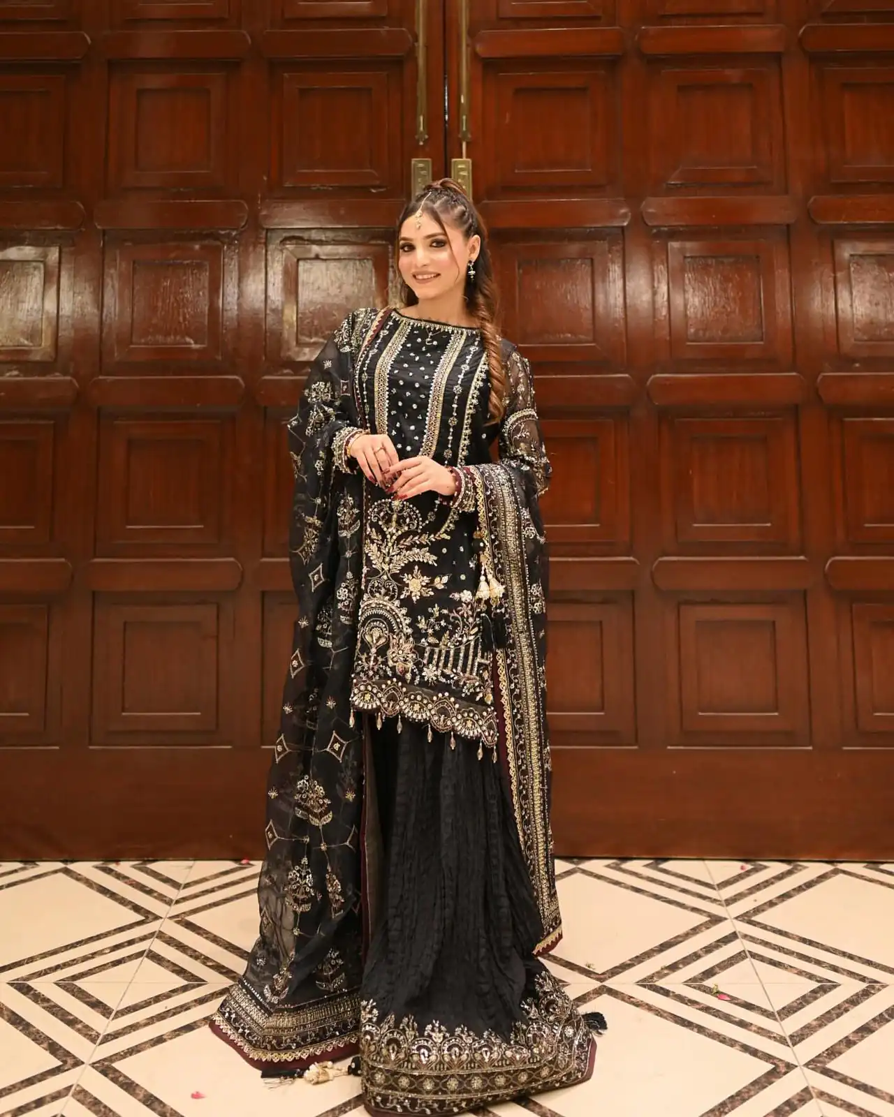 Black Crush Georgette Sequence Work Salwar Suit | Jump Suits, Salwar suit, Casual Suits, Creative suits, Designer Suits, Palazzo Suits, Party Wear Suits, Patiala Suits, Straight Suits