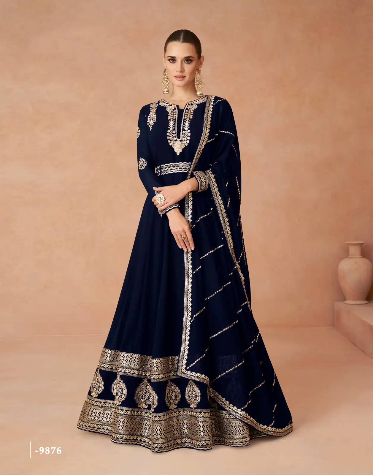 Black Faux Georgette With Embroidery Work Anarkali Gown | Gowns, Bollywood Gowns, Creative Gowns, Designer Gowns, Embroidered Gowns, Party Wear Gowns, Straight Suits
