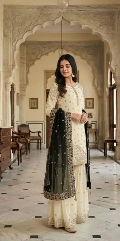 Black Fendy Silk Embroider Work Salwar Suit | Jump Suits, Salwar suit, Casual Suits, Creative suits, Designer Suits, Palazzo Suits, Party Wear Suits, Patiala Suits, Straight Suits