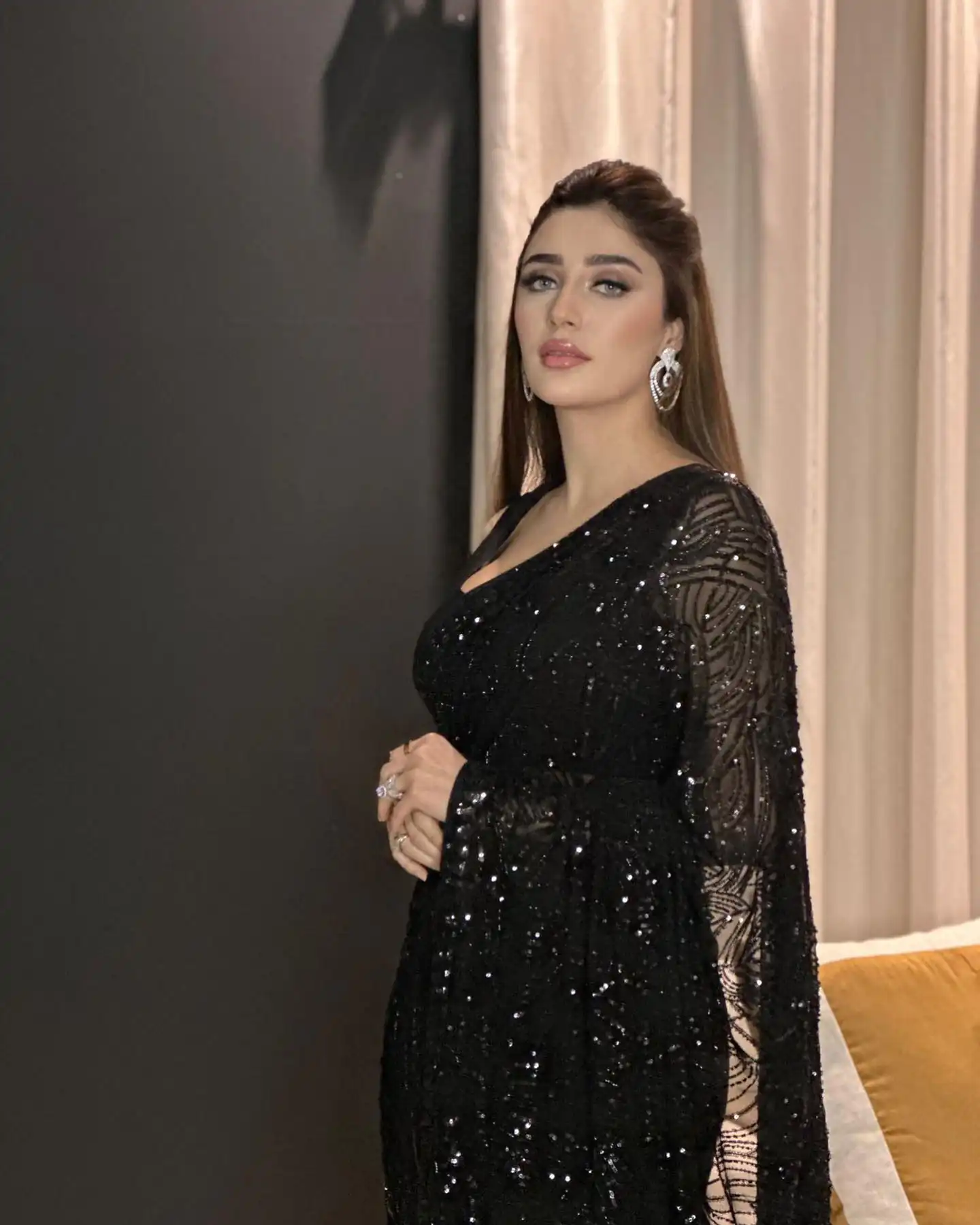 Black Georgette Embroidered Sequin Saree | Sarees, Bollywood Sarees, Creative Sarees, Designer Sarees, Embroidered Sarees, Ethnic Saree, Modern Digital sarees, Party Wear Sarees