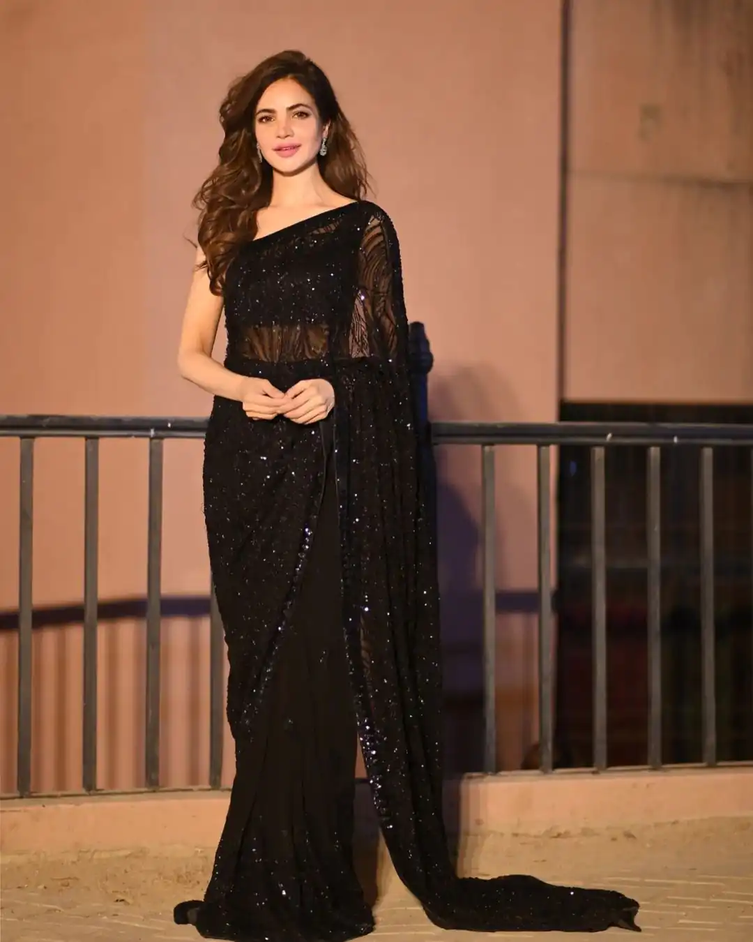 Black Georgette Embroidered Sequin Saree | Sarees, Bollywood Sarees, Creative Sarees, Designer Sarees, Embroidered Sarees, Ethnic Saree, Modern Digital sarees, Party Wear Sarees